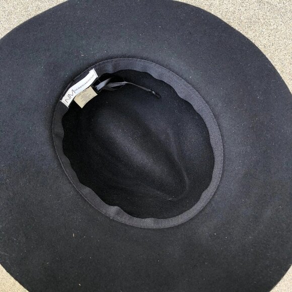 VTG 90s NEIMAN MARCUS 100% Wool Wide Brim Fedora Cowboy Hat One Size Women\'s Cap main image 4
